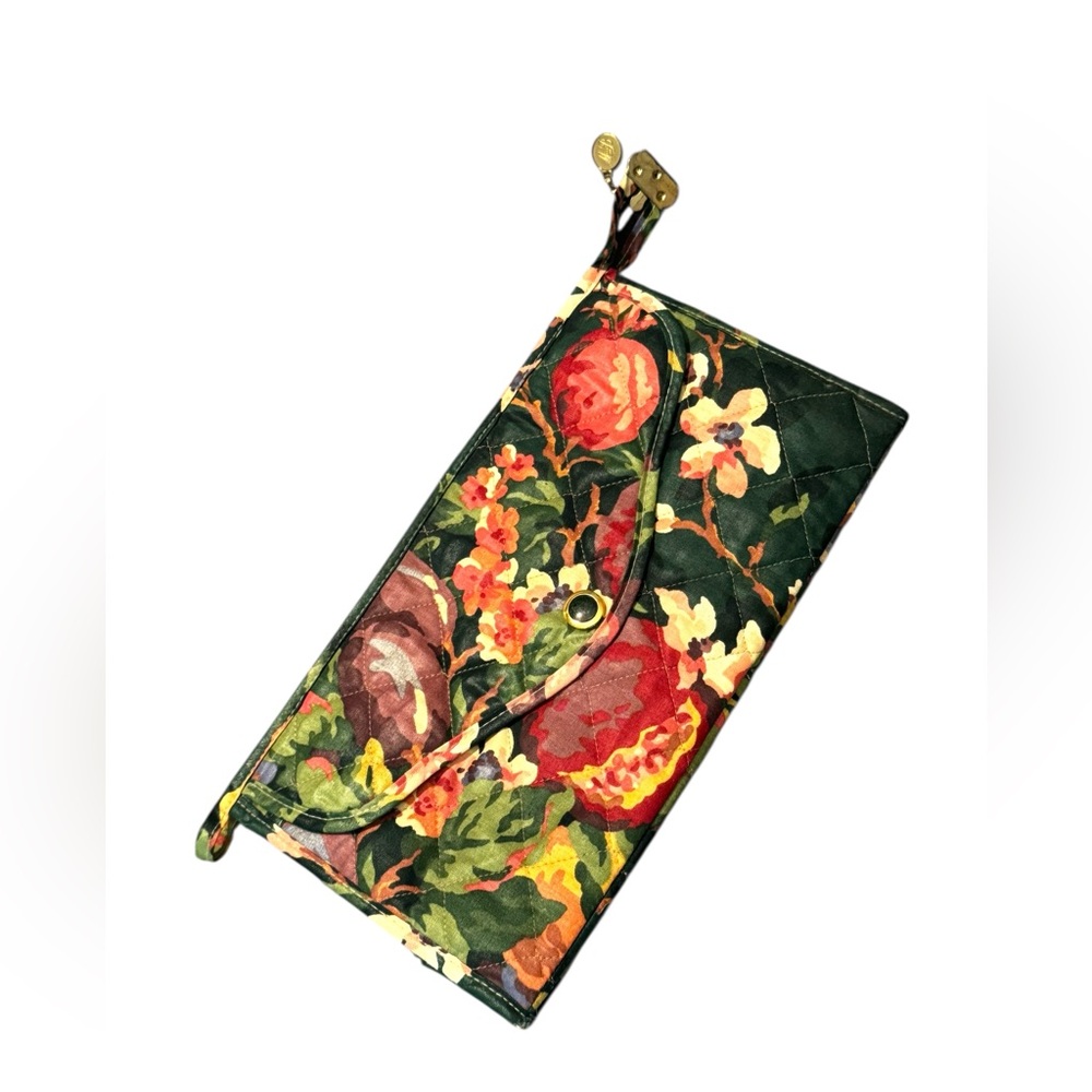 Maggie B Overnight Quilted Floral Bag with Vibrant Colors Flowers